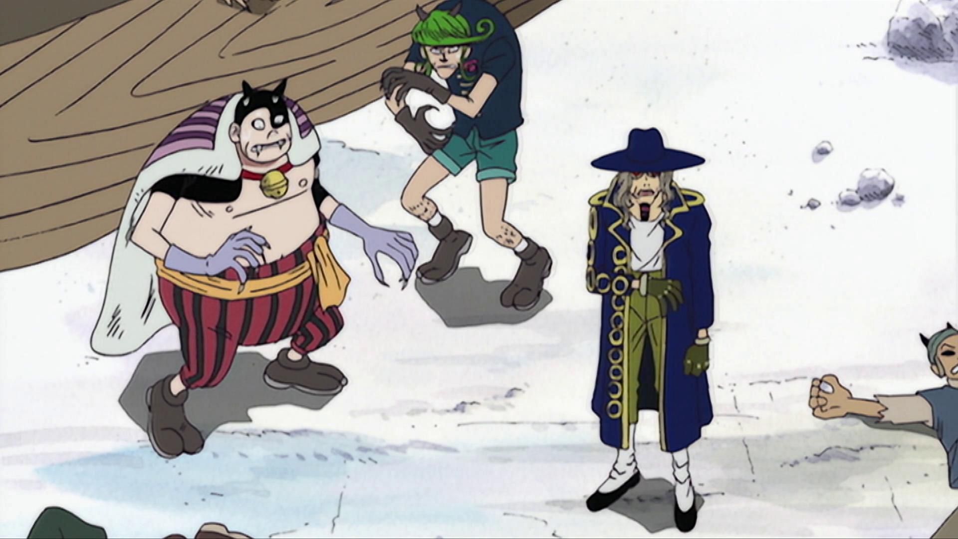 Zoro vs. Sham and Buchi (Image via Toei Animation)