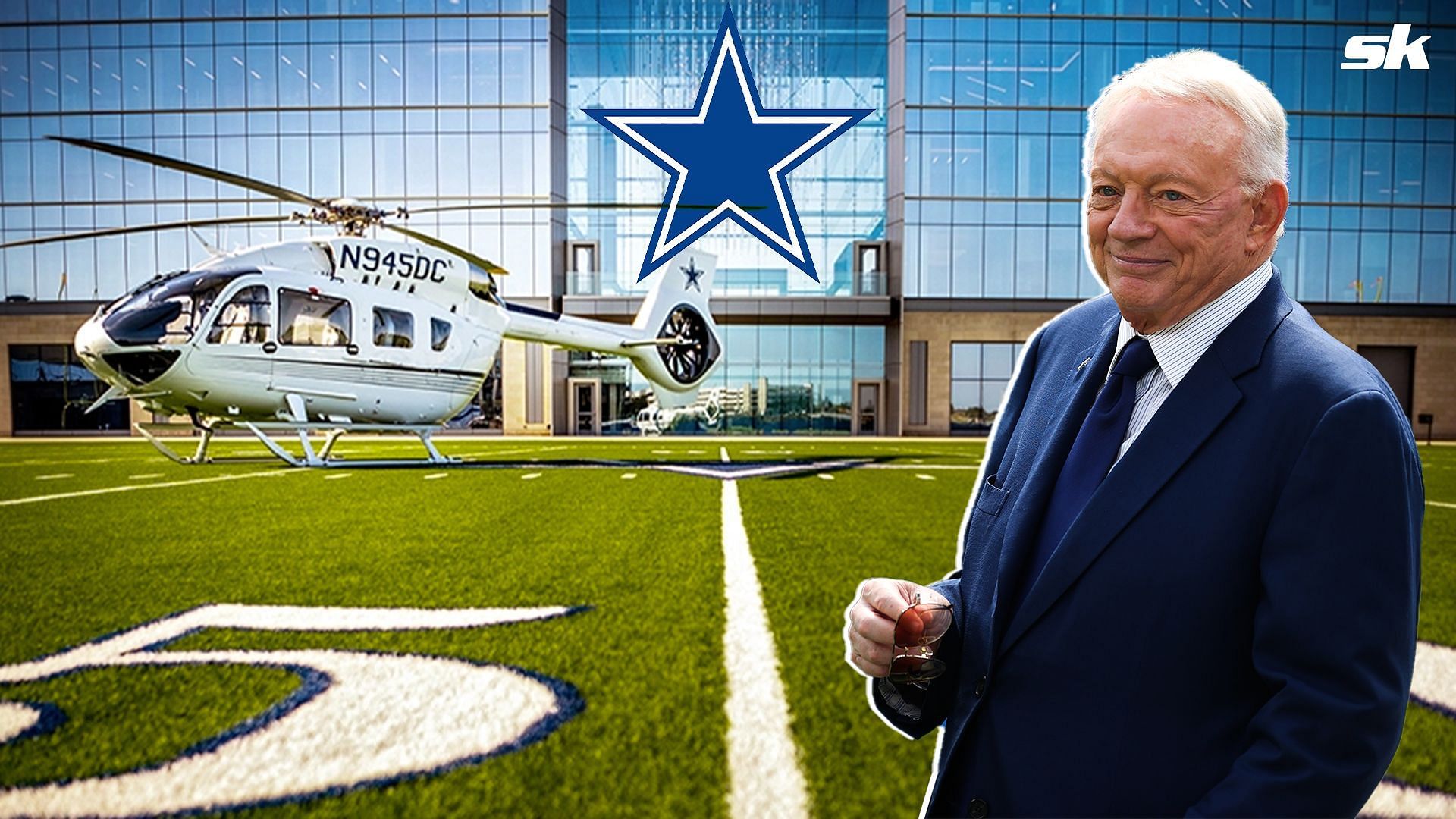 When Cowboys owner Jerry Jones unveiled $9M custom Airbus chopper