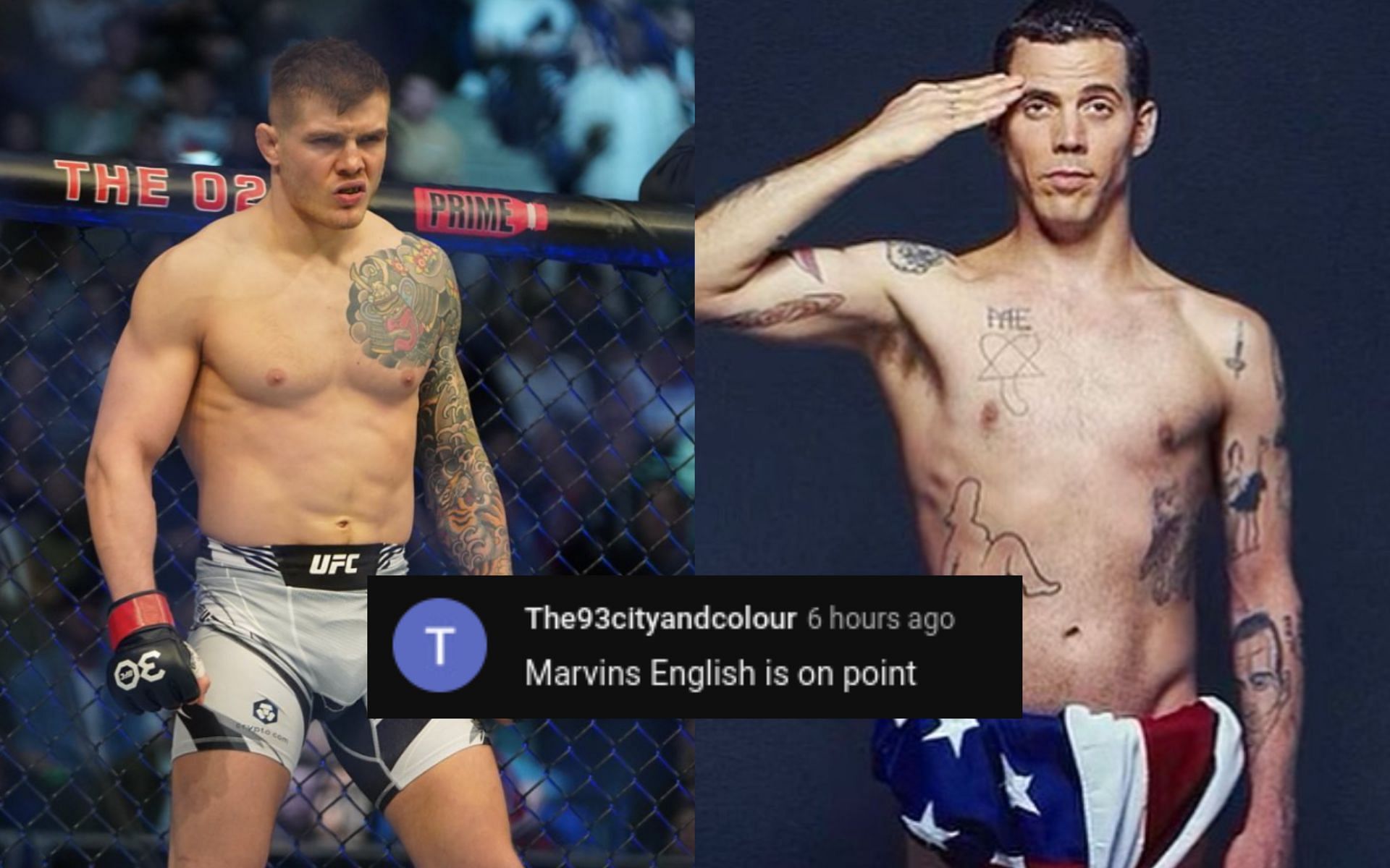 Marvin Vettori (left), Steve-O (right) [Images courtesy of @marvinvettori &amp; @steveo on Instagram]