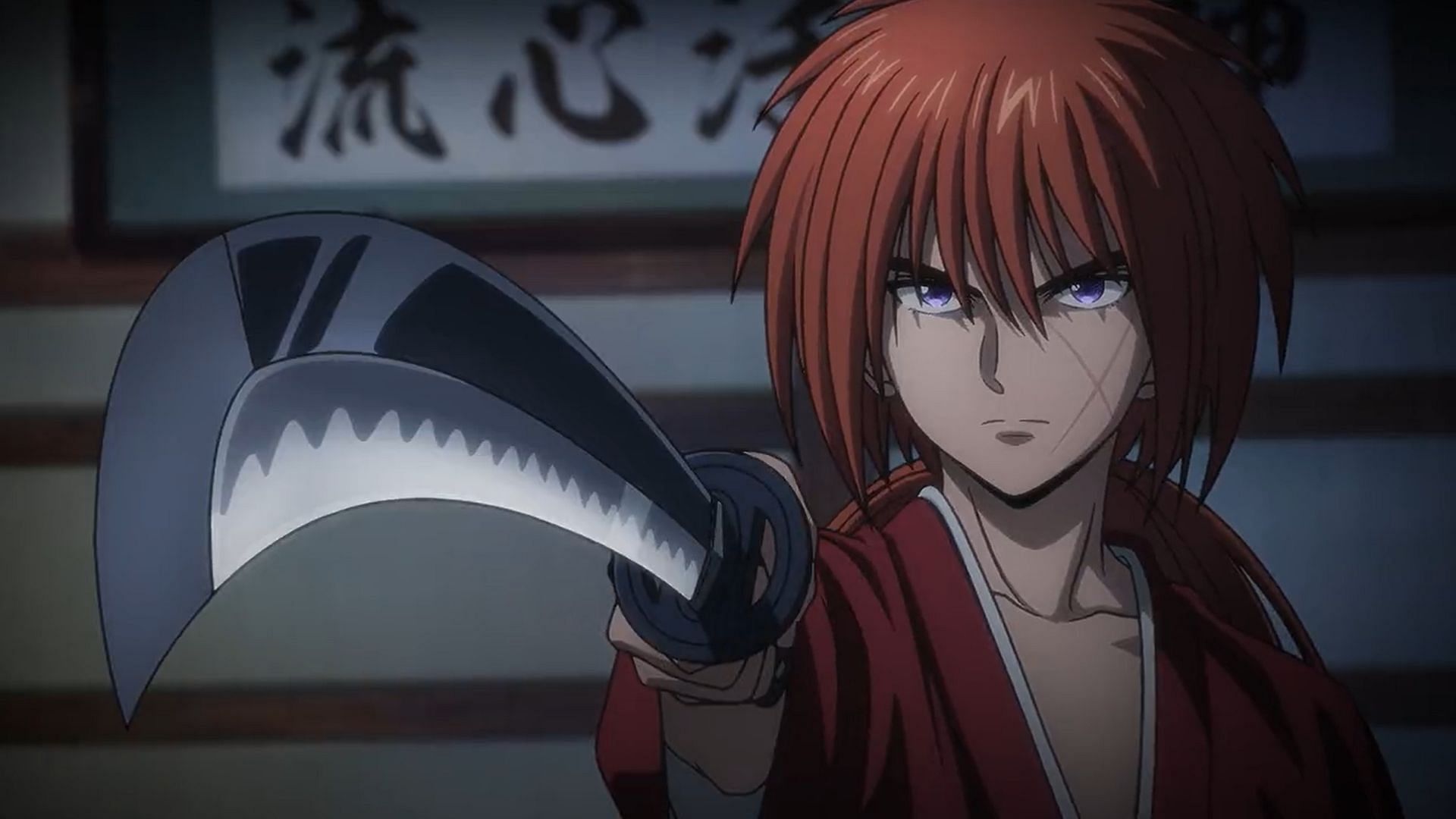 Himura Kenshin as seen in Rurouni Kenshin: Meiji Kenkaku Romantan (Image via LIDENFILMS)