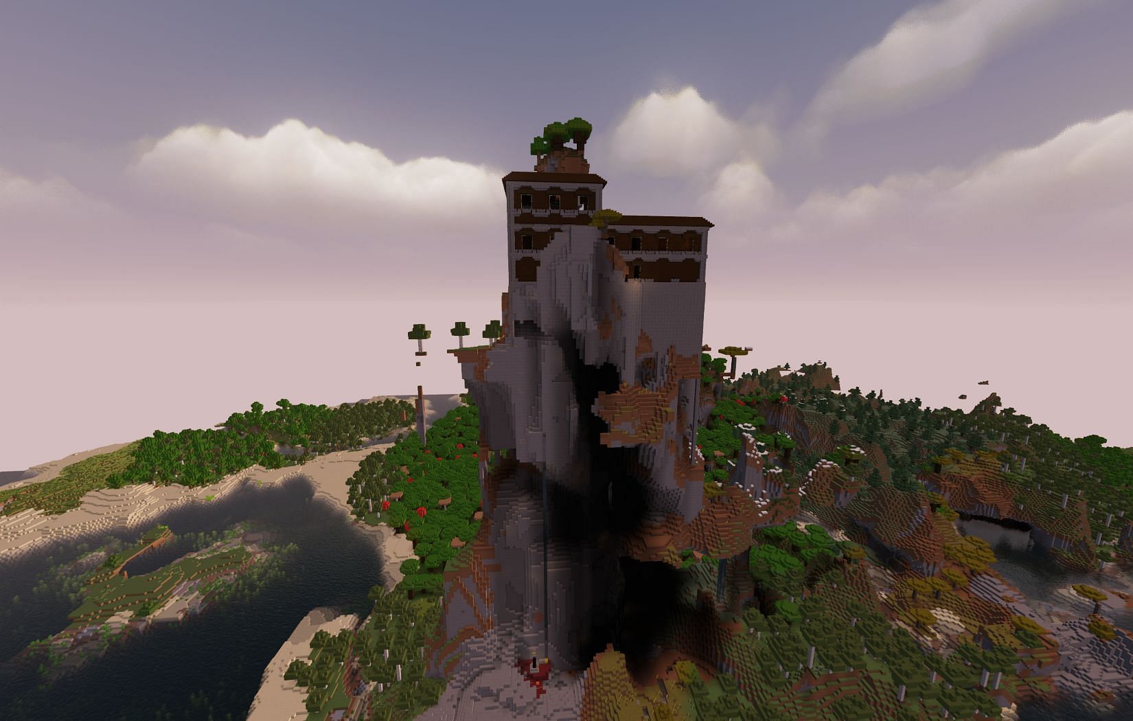 The sky mansion (Image via Mojang)