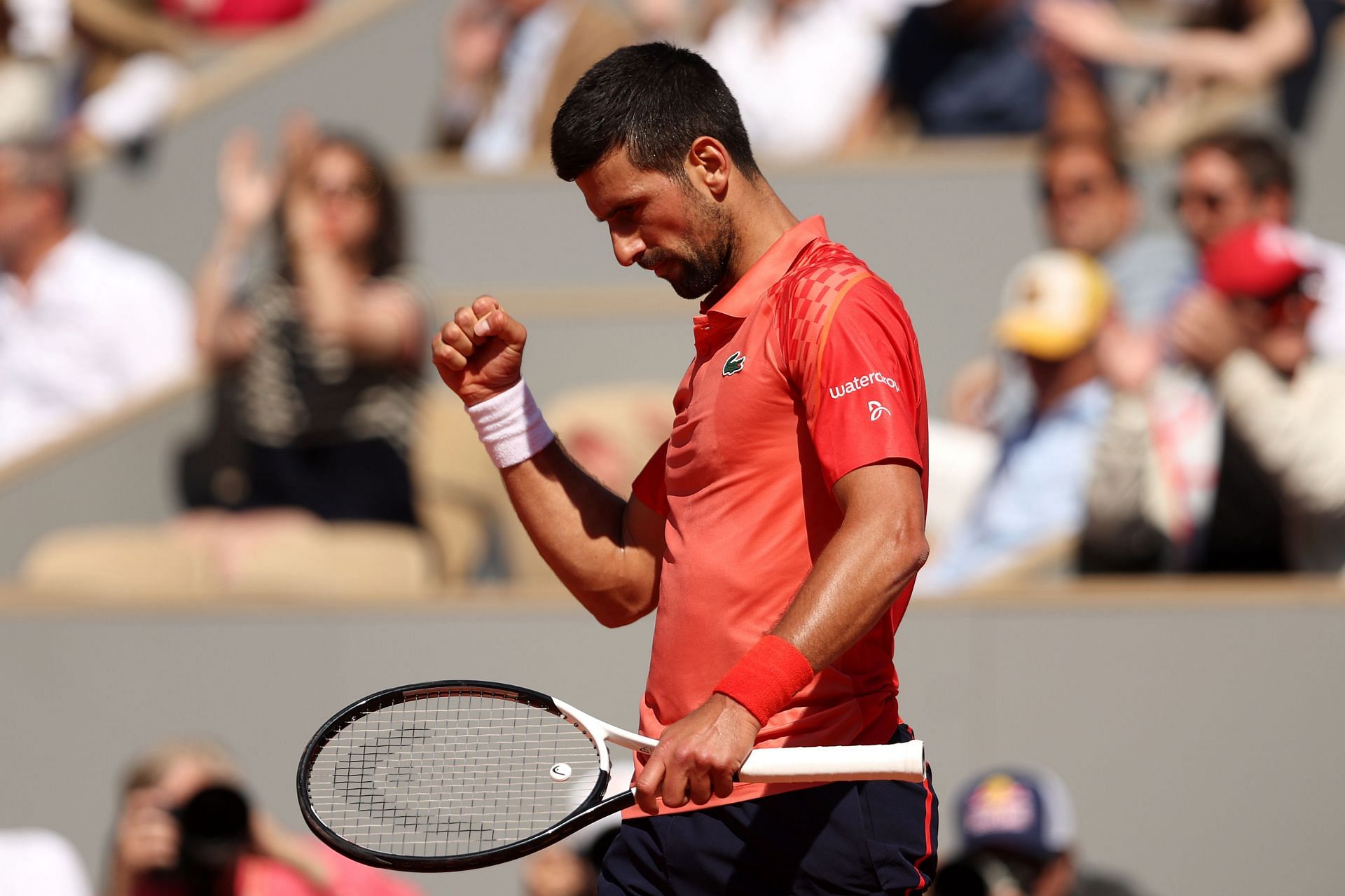 Novak Djokovic at the 2023 French Open