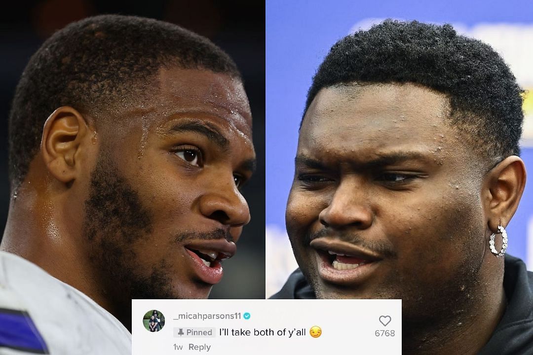 Micah Parsons and Zion Williamson | Image Credit: Williams Sisters/TikTok