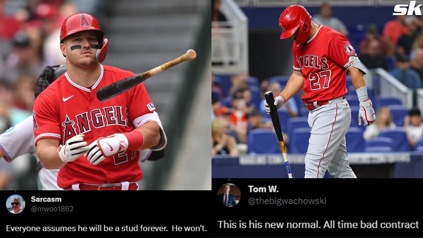 Los Angeles Angels fans getting antsy about Mike Trout&rsquo;s prolonged slump