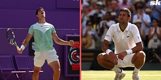 "He is a fighter and he is coming for Novak Djokovic" - Tennis fans react as Carlos Alcaraz goes into Wimbledon as top seed after maiden grass title