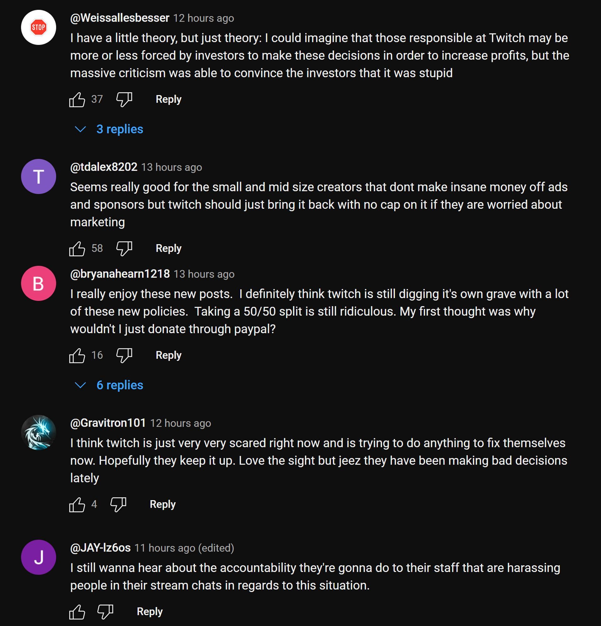 Fans in the YouTube comments section discuss the streamer&#039;s take (Image via Mizkif/YouTube)