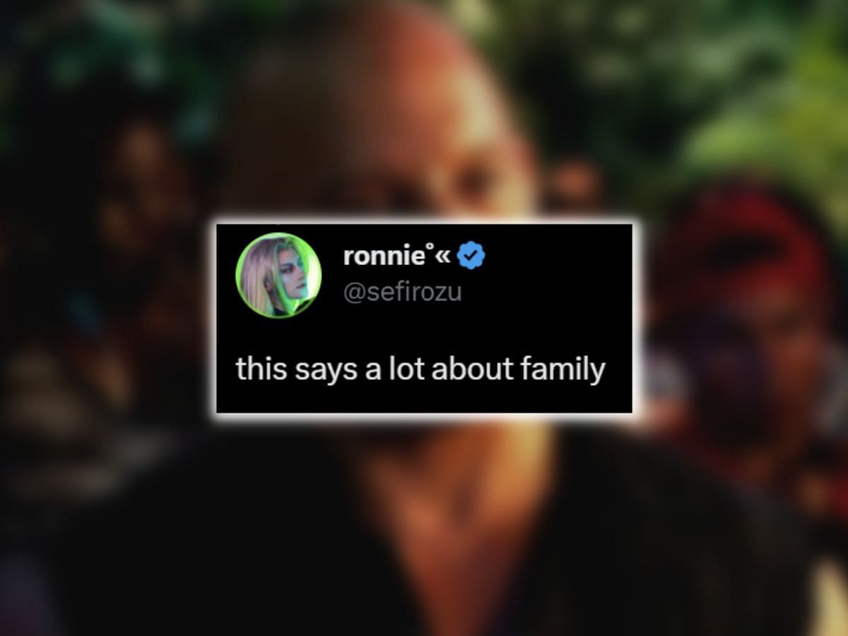 The &quot;family&quot; joke is popular among fans of the franchise (Image via Twitter)