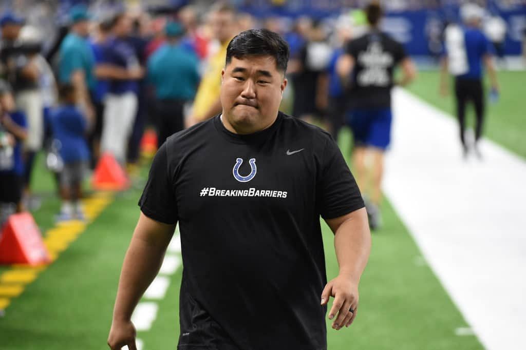 John Park with the Indianapolis Colts