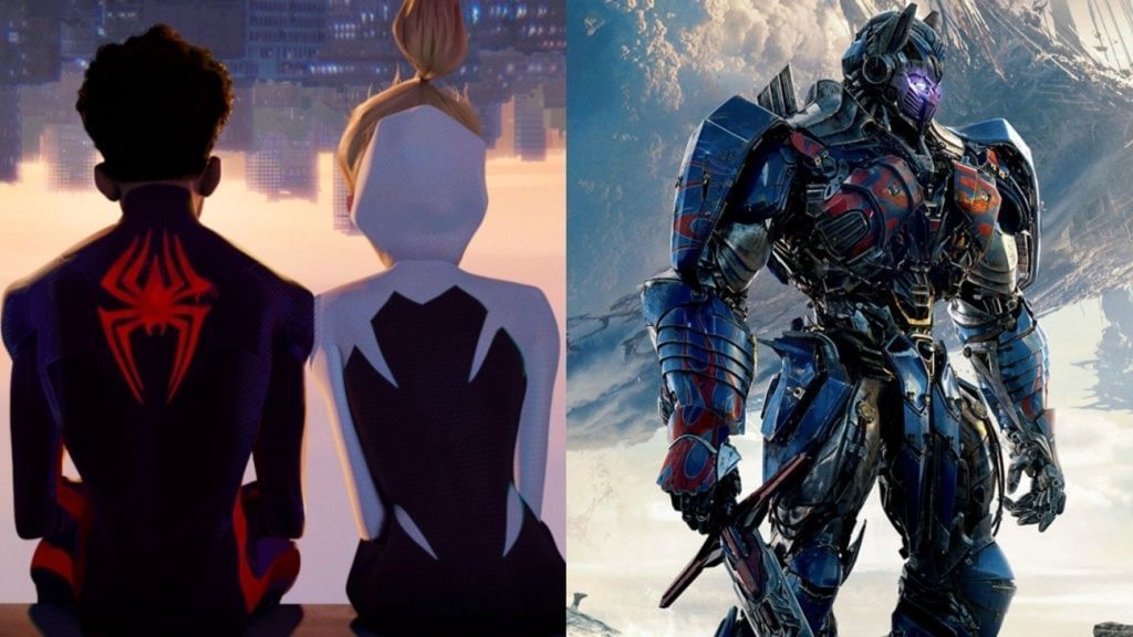 Across the Spider-Verse vs. Transformers 7 (Image via Sony/Paramount)