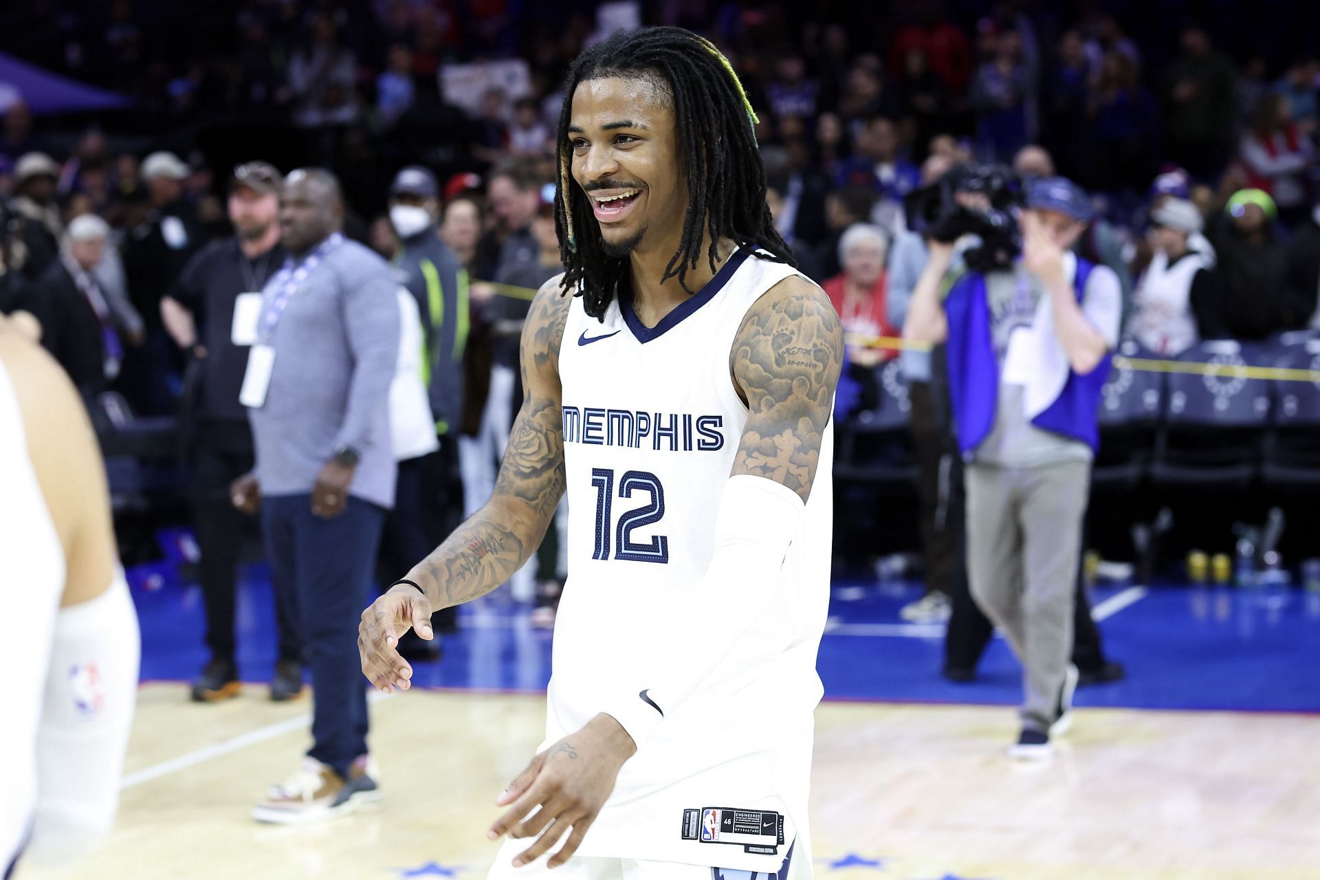 Ja Morant during Memphis Grizzlies v Philadelphia 76ers