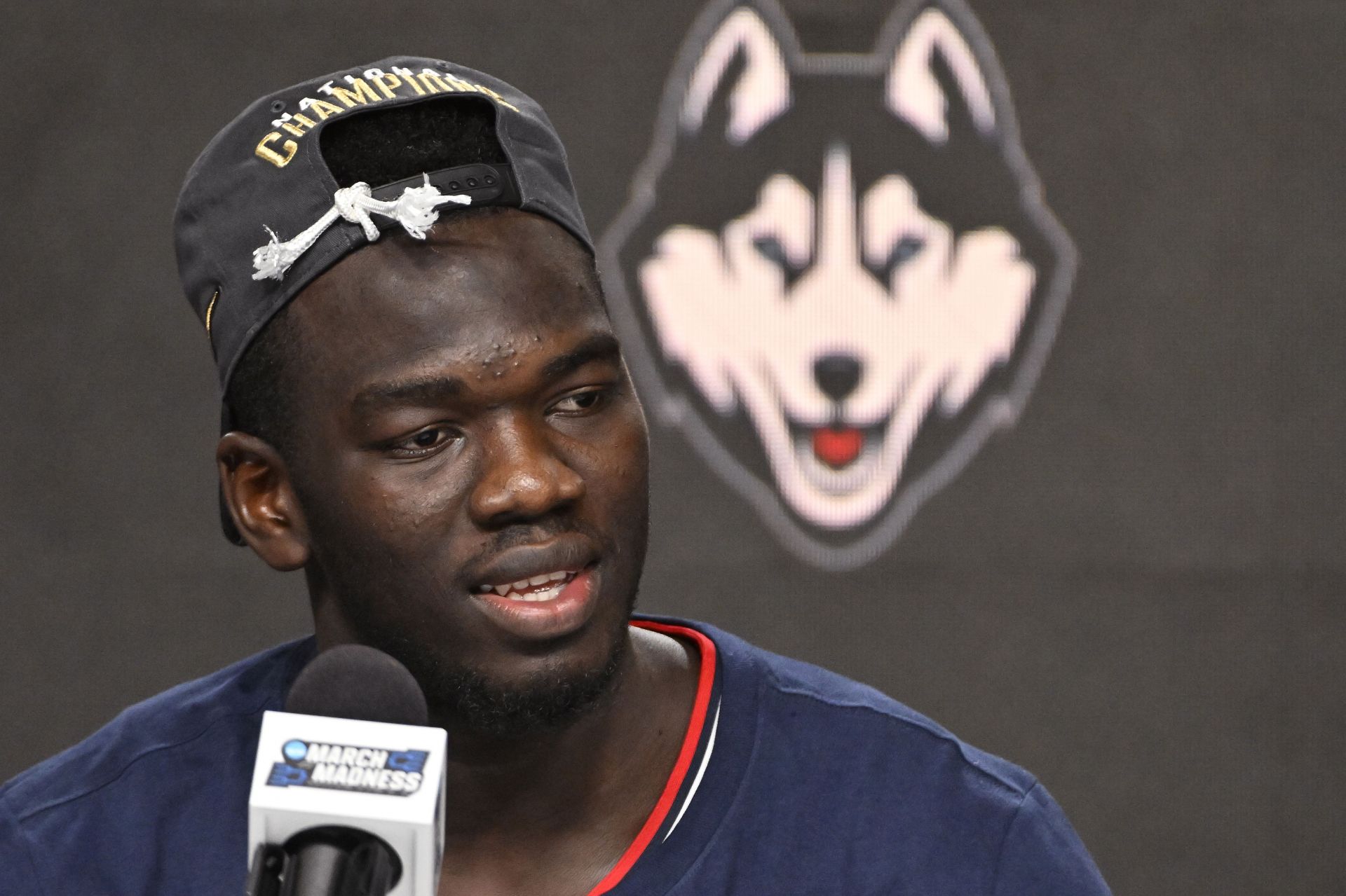 Adama Sanogo of the Connecticut Huskies