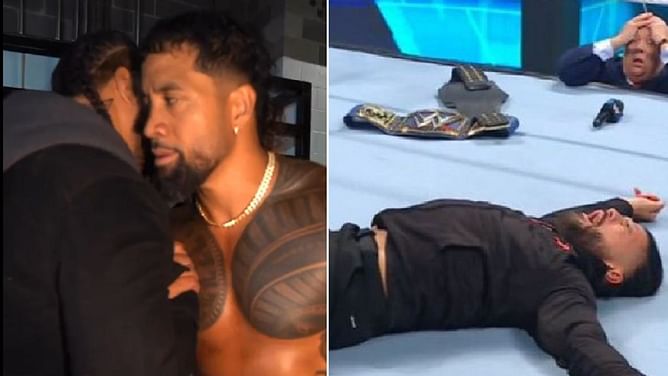 [WATCH] What did The Usos tell each other backstage after attacking Roman Reigns?