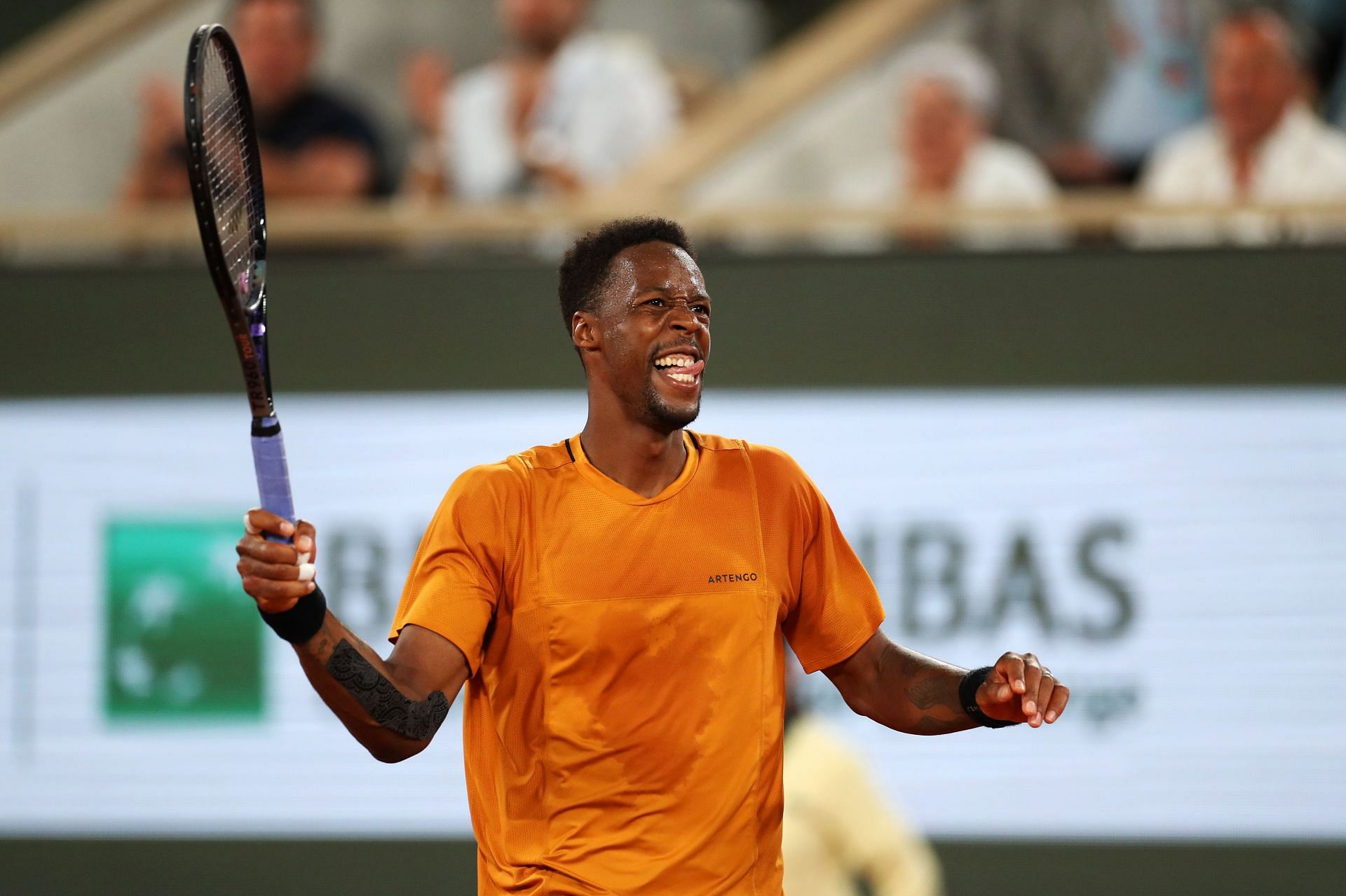 Gael Monfils defeated Sebastian Baez in the first round of the 2023 French Open
