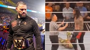 [WATCH] Hilarious interaction between Roman Reigns and WWE official during a live event