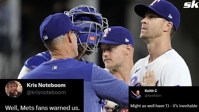 Texas Rangers fans crestfallen as Jacob deGrom transferred to 60-day injured list with sore elbow: "Well, Mets fans warned us" "Might as well have TJ"
