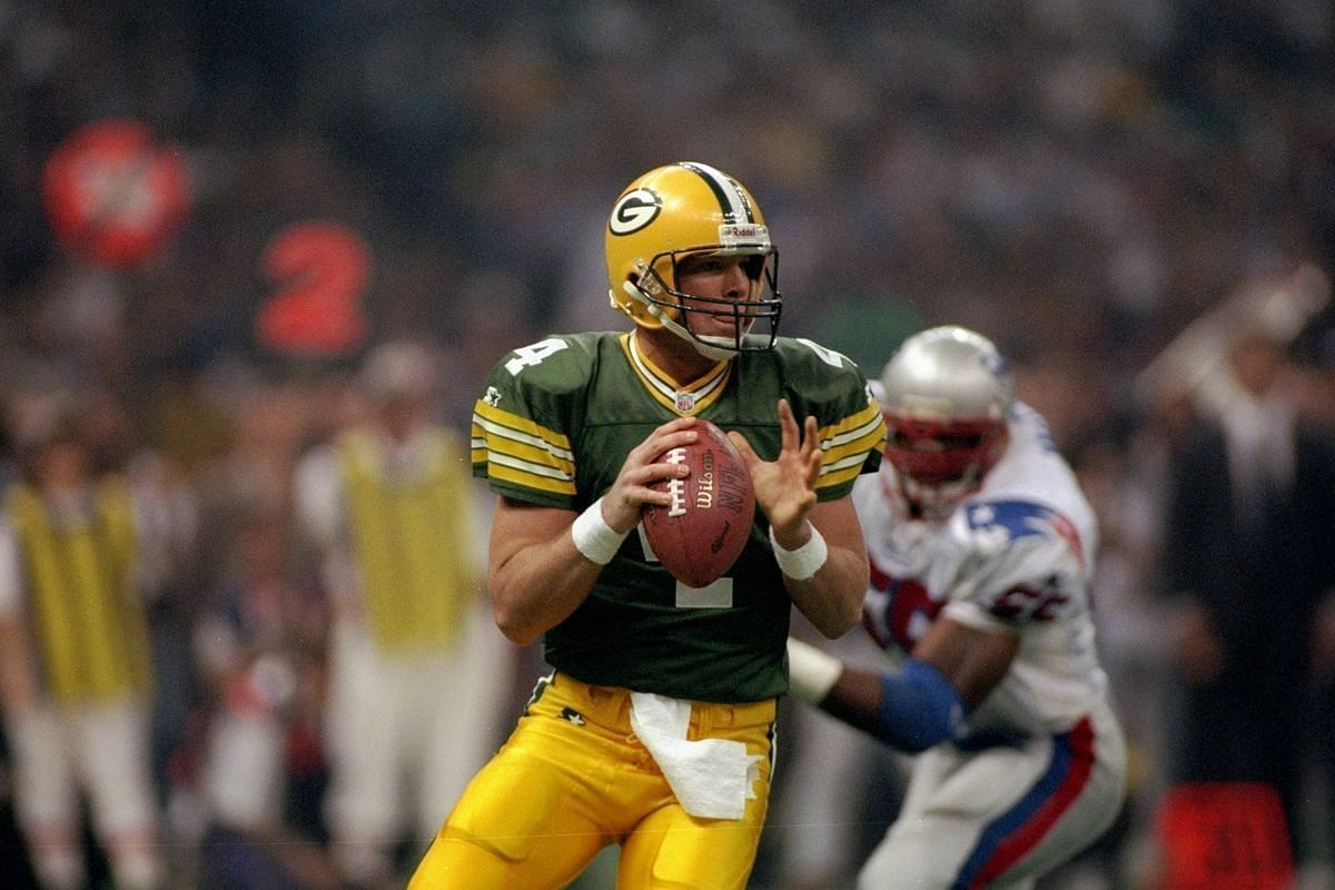 Brett Favre with the Green Bay Packers