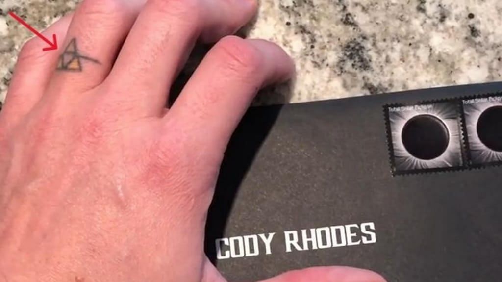 Cody Rhodes Geometric Tattoo  [Image Credits: First Sportz]