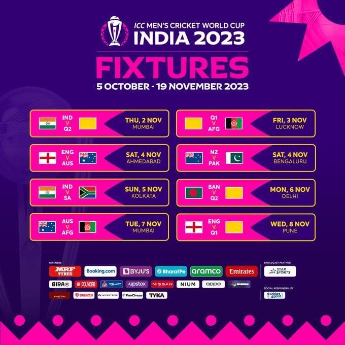 What is the roundrobin and knockout format in which World Cup 2023