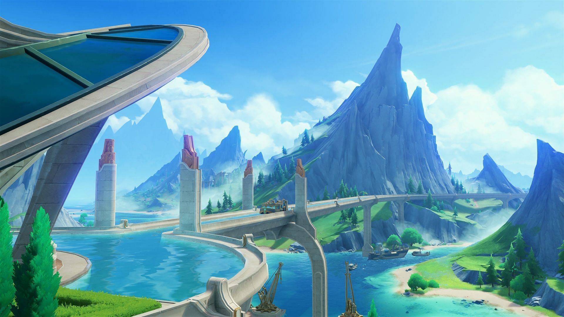 An official screenshot of the new region