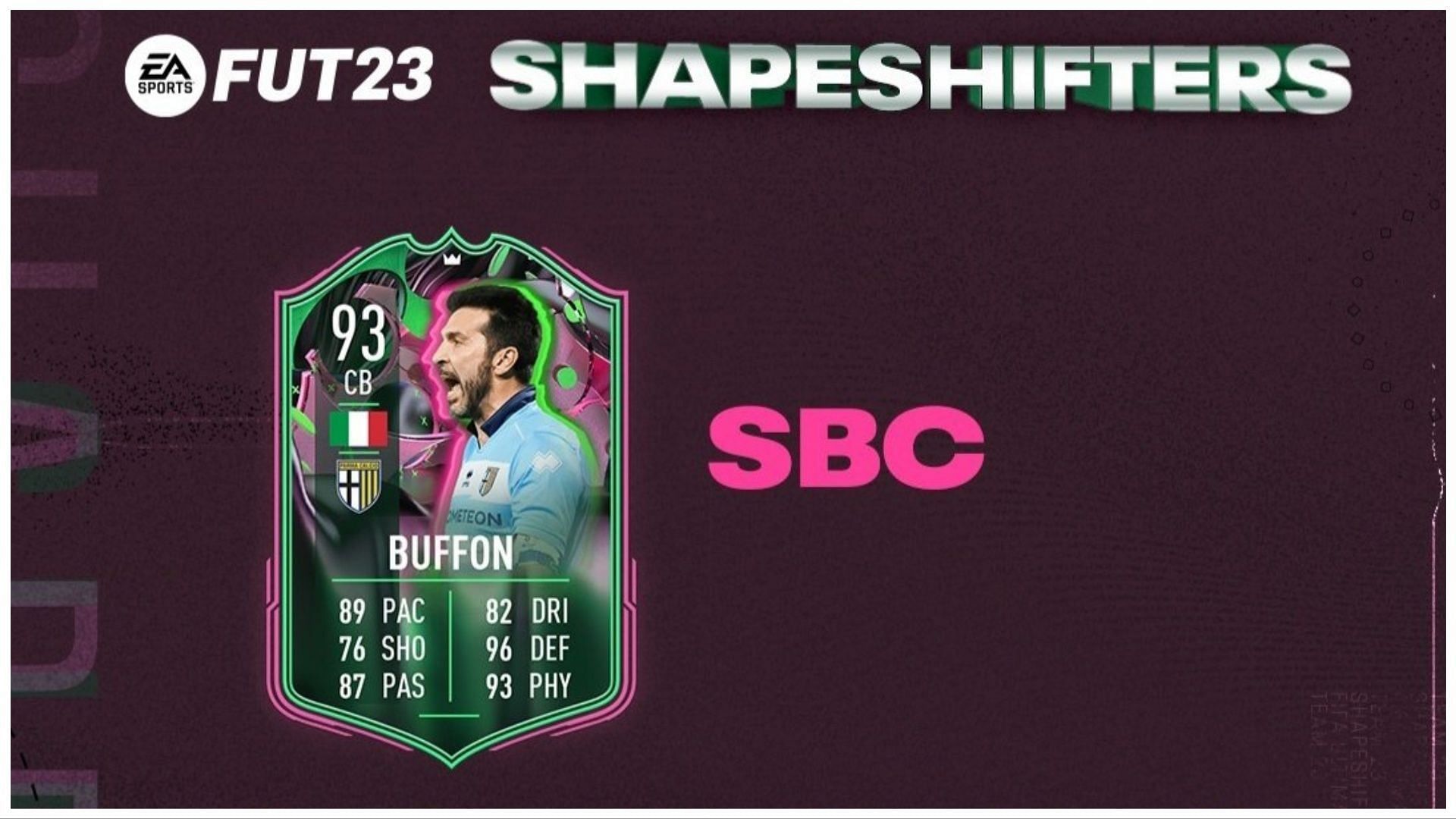 Shapeshifters Buffon is now live (Image via EA Sports)