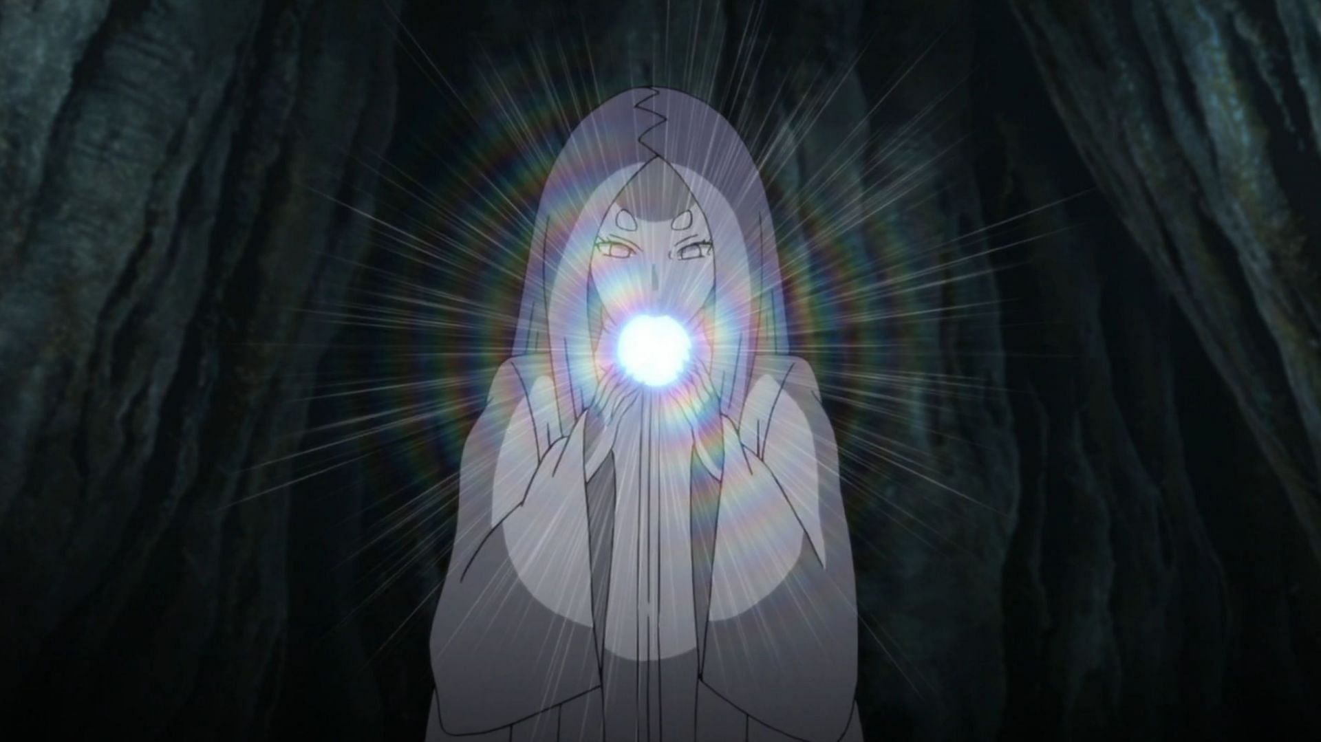 Kaguya Otsutsuki consuming the chakra fruit in &#039;Naruto Shippuden&#039; (Image via Studio Pierrot)