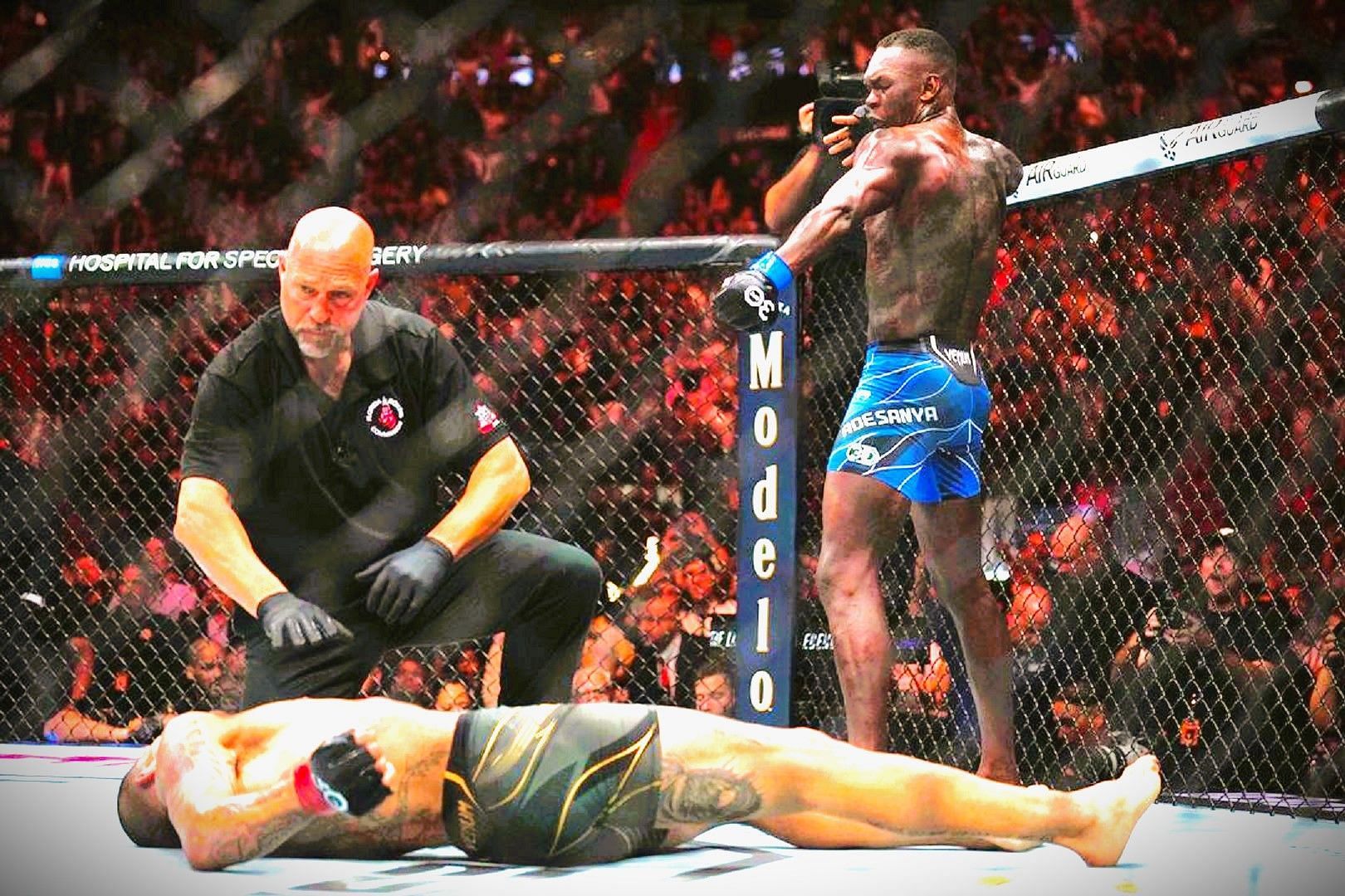 Israel Adesanya slayed his boogeyman at UFC 287 [Image via @stylebender on Instagram]