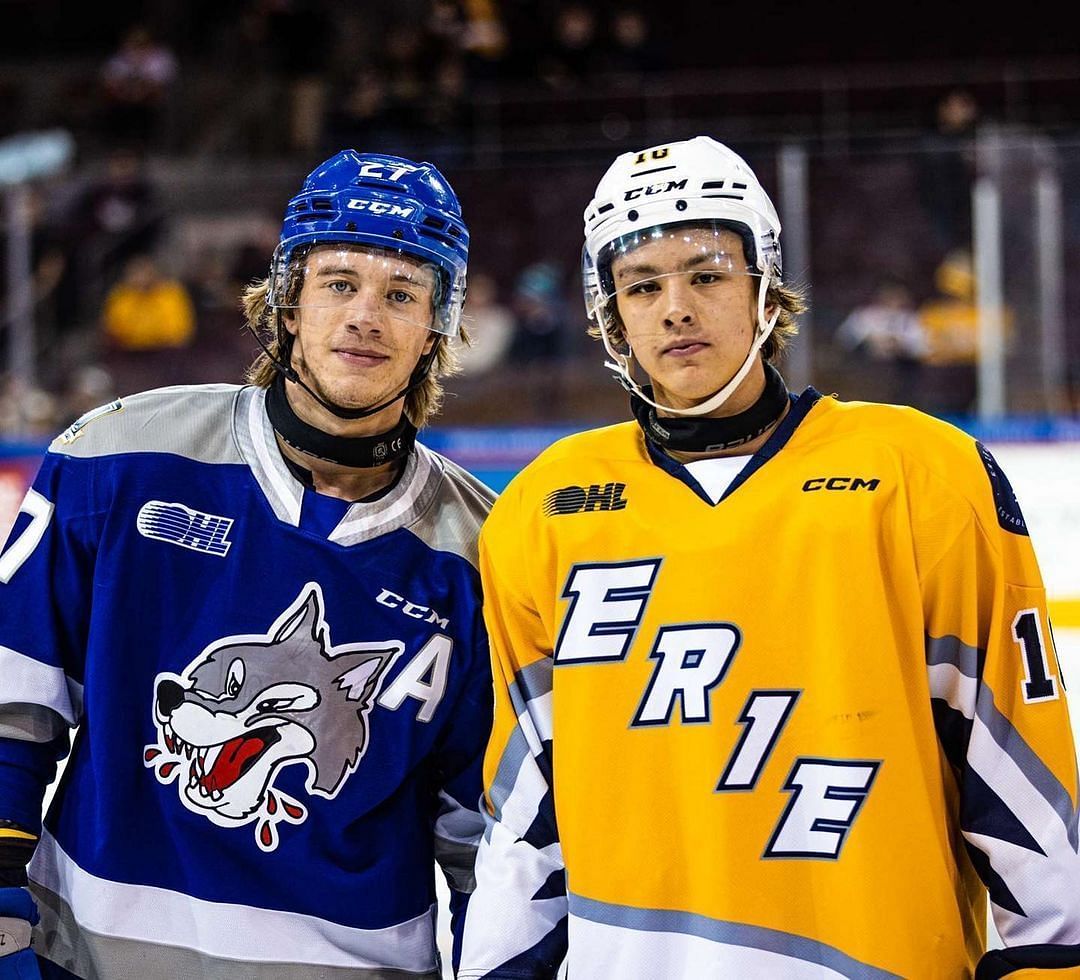 Quentin Musty with another draft prospect, Carey Terrance