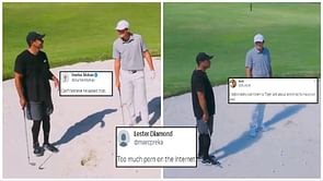 “Too much p**n on the internet”: Tiger Woods and Scottie Scheffler’s Masters conversation leaves Golf fans giggling