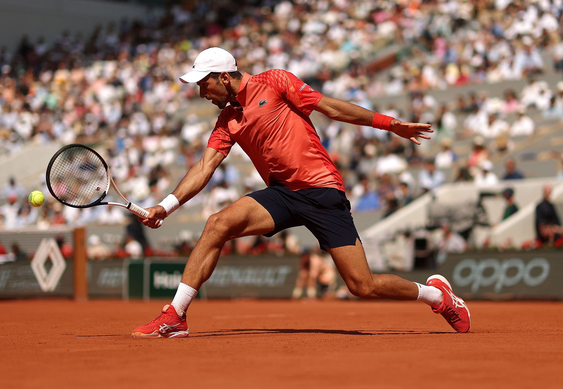 Novak Djokovic at the 2023 French Open