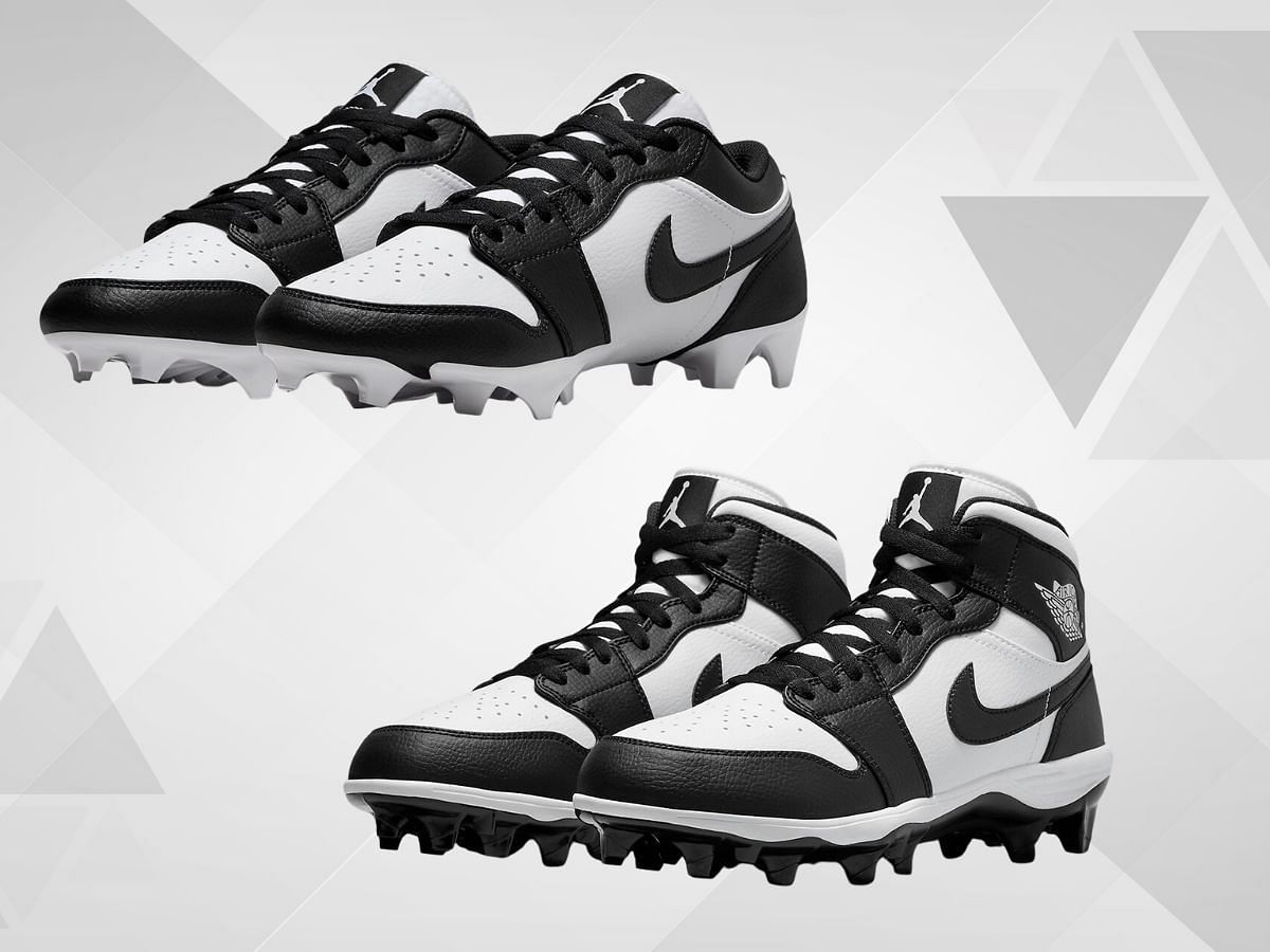 The Air Jordan 1 Mid and Low Cleat Gets the Panda Treatment - Sneaker News