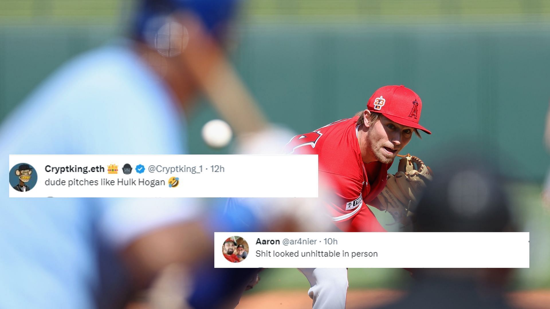 Ben Joyce of the LA Angels has shown off his cannon of an arm again