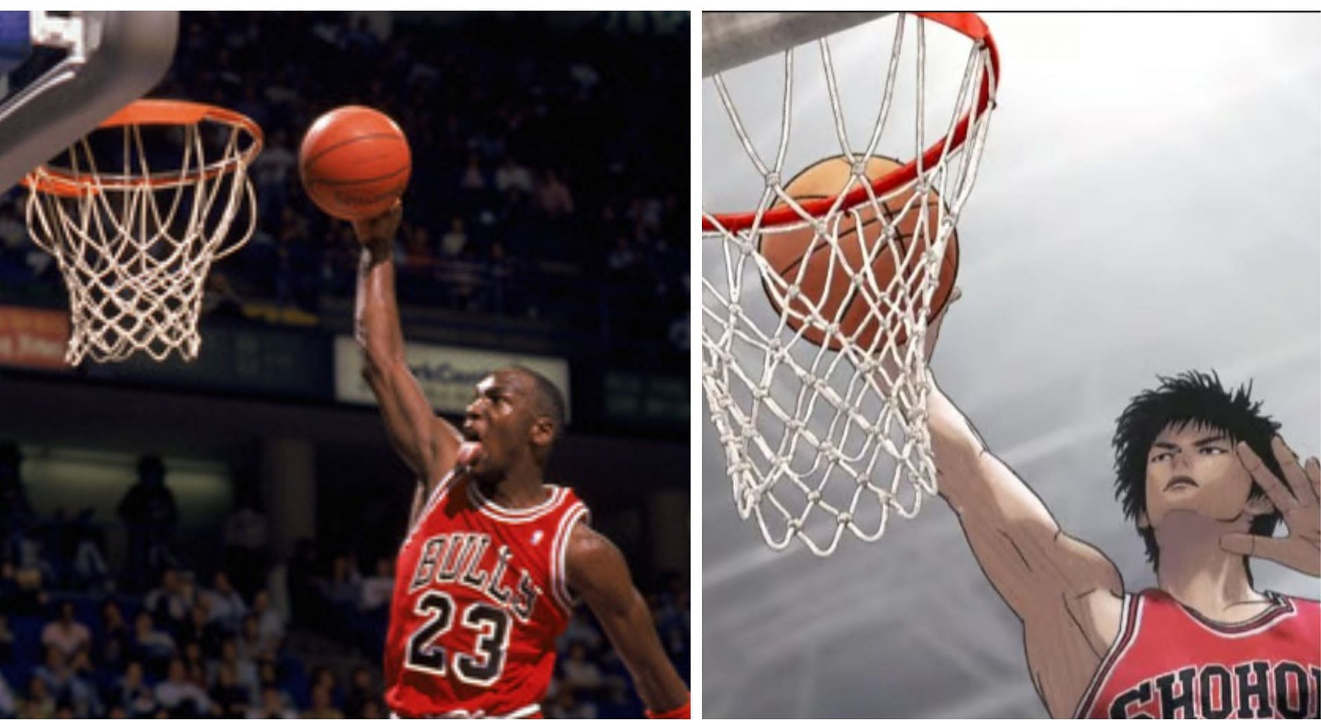 One such reference in Slam Dunk to Michael Jordan (Image via Sportskeeda)