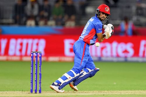 Ibrahim Zadran in action for Afghanistan