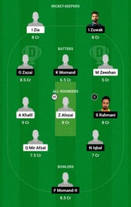 ALZ vs HUD Dream11 Prediction Team, Grand League