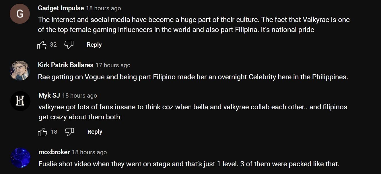 Fans recognize Valkyrae and Bella Poarch as the two biggest Filipino creators (Image via ClippyTV YouTube)