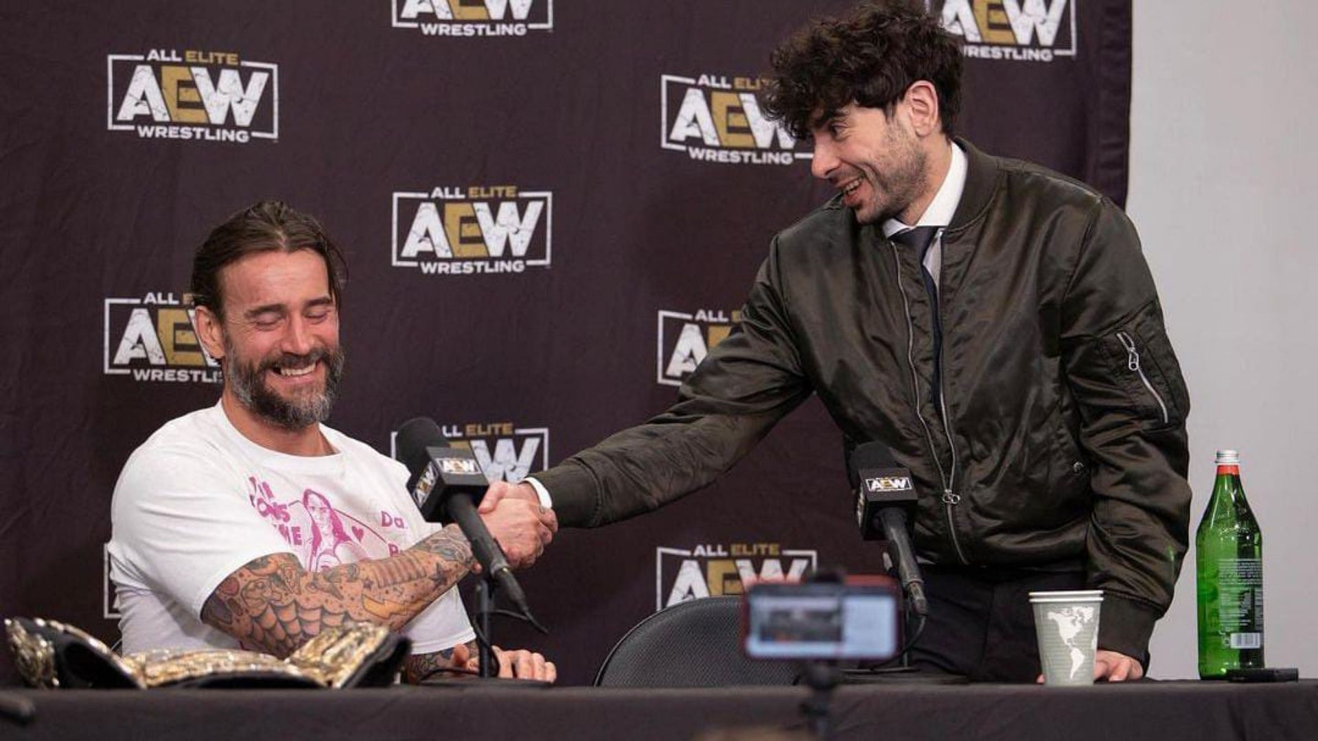 Tony Khan and CM Punk are part of AEW