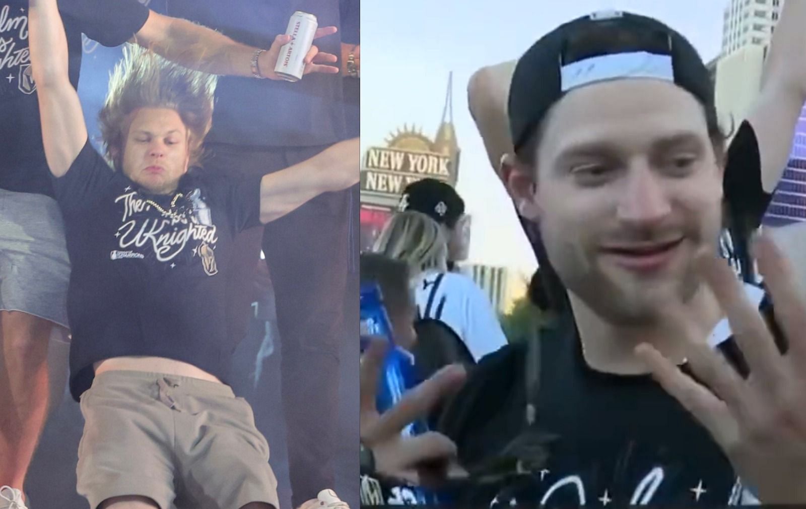 Best moments from Vegas Golden Knights Stanley Cup parade ft. William Karlsson tumble, drunk Adin Hill &amp; more