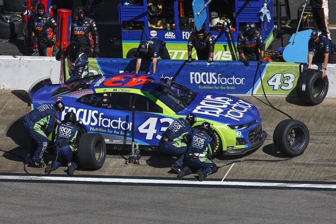 What happened to Erik Jones’ crew member in NASCAR race at Gateway Motorsports Park?