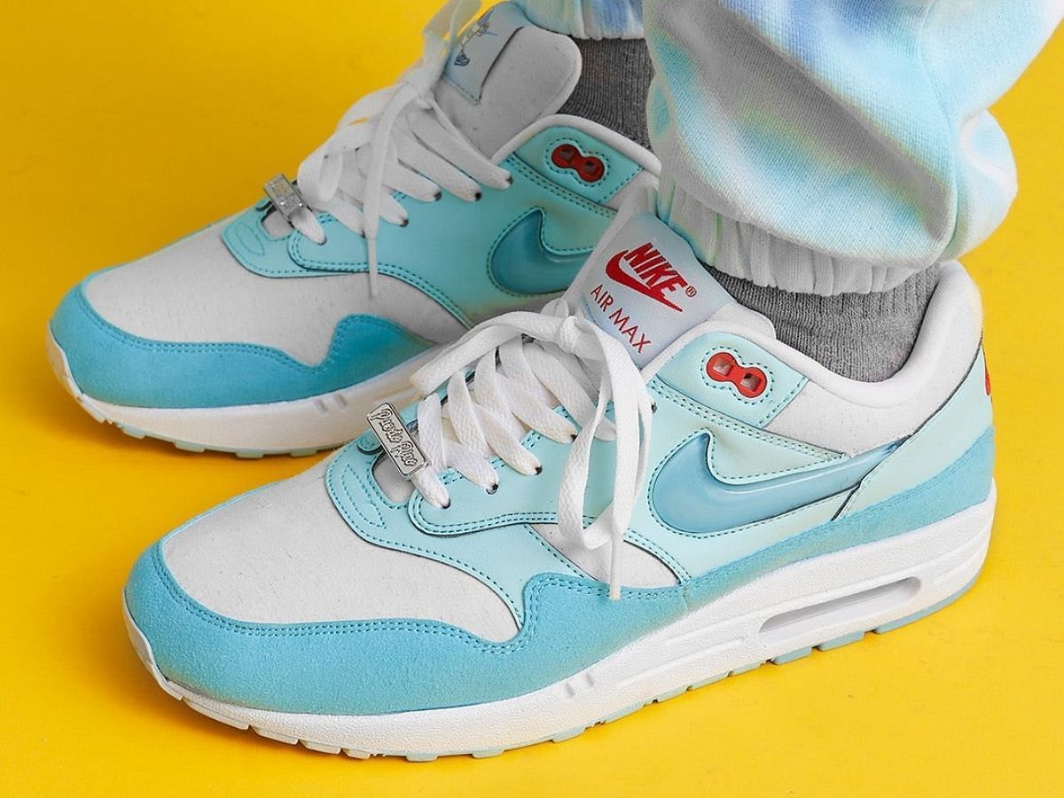 Nike Air Max 1 Puerto Rican Day Blue Gale colorway (Image via Twitter/@modernnotoriety)