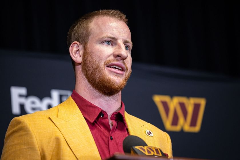 Dov Kleiman on X: A look at Carson Wentz in the new Washington