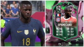 Dayot Upamecano arriving as a Shapeshifters player in FIFA 23 Ultimate Team, as per new leak