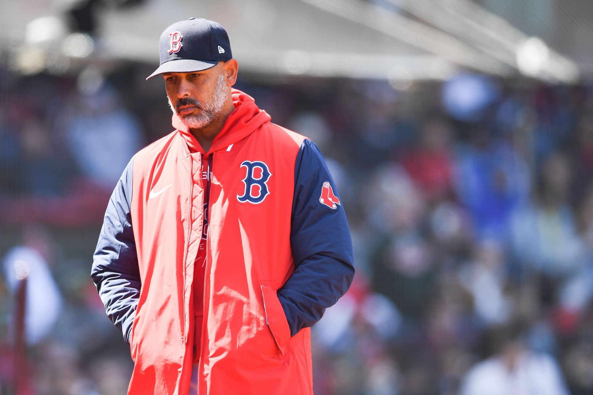 Alex Cora in Minnesota Twins v Boston Red Sox