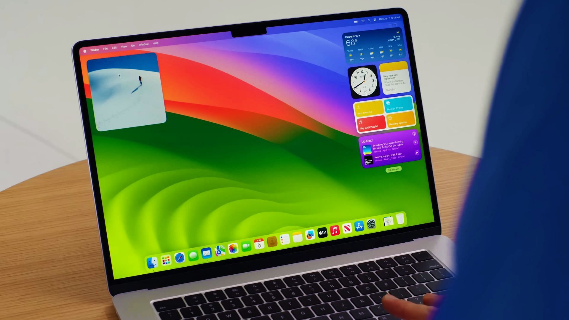 A look into the macOS Sonoma Beta on MacBook (Image via Apple)