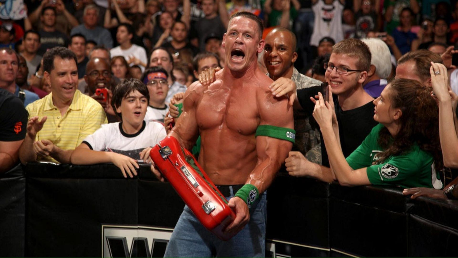 John Cena won the Money in the Bank briefcase in 2012.