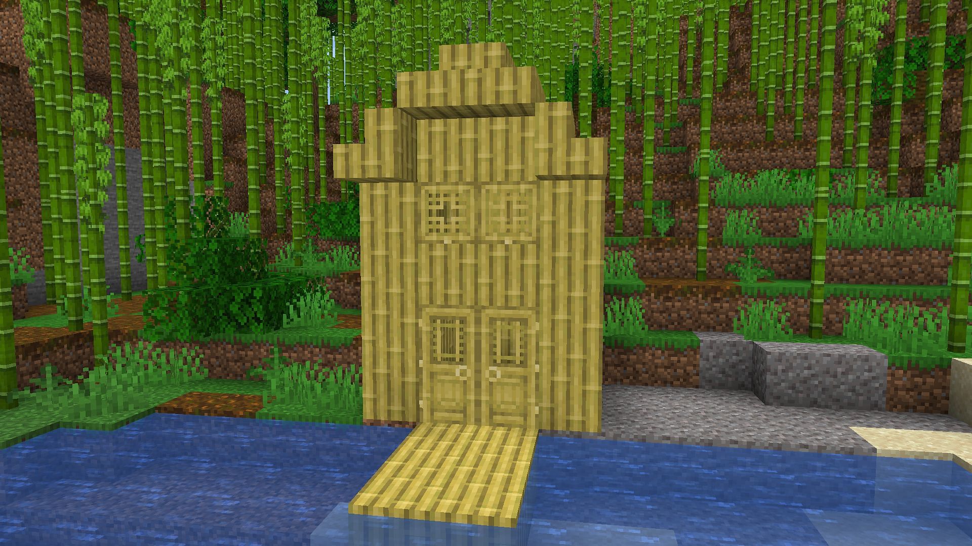 Bamboo blocks are brand new wood set in Minecraft (Image via Mojang)