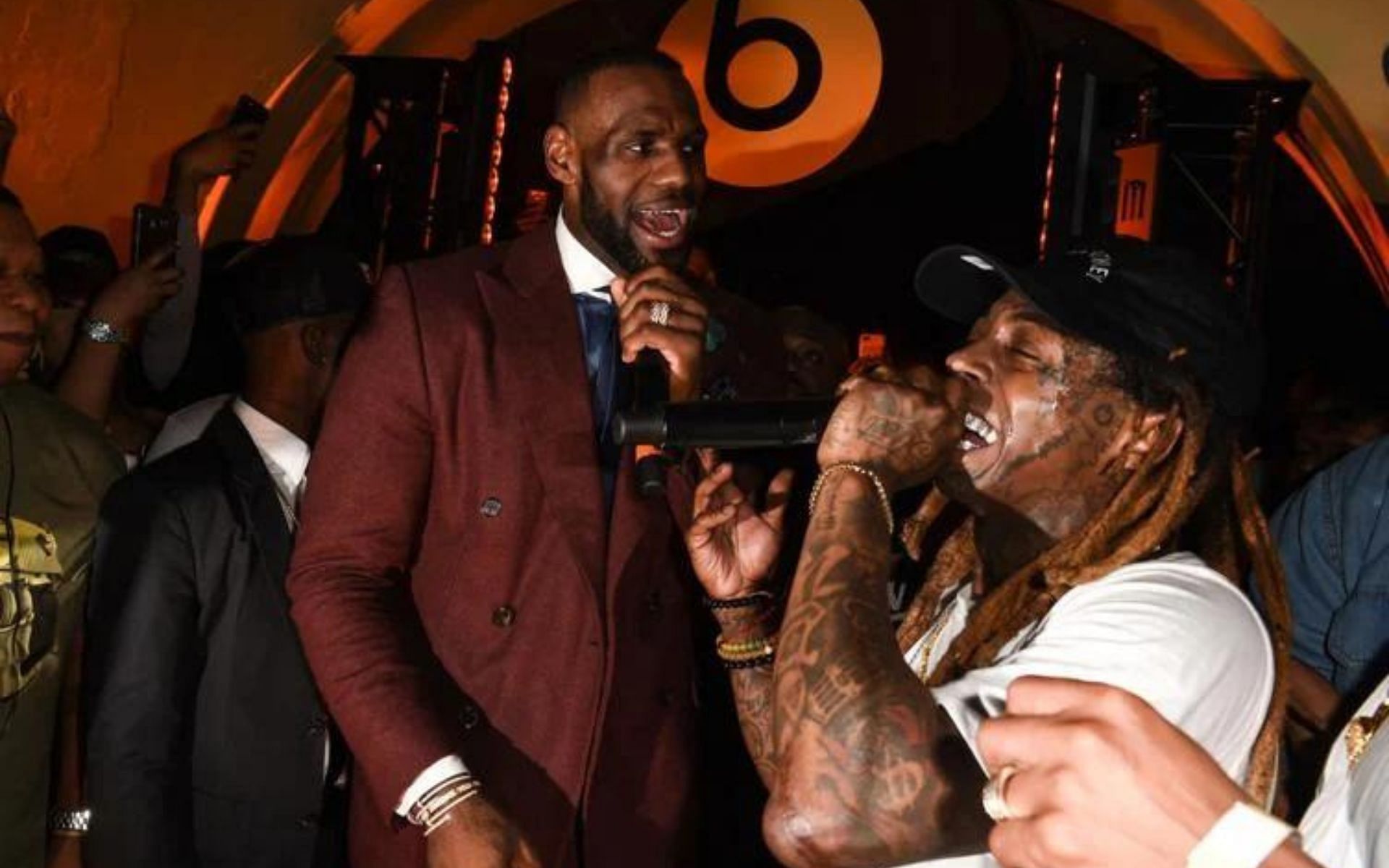 LeBron James and Lil Wayne [image courtesy of Beats by Dre]