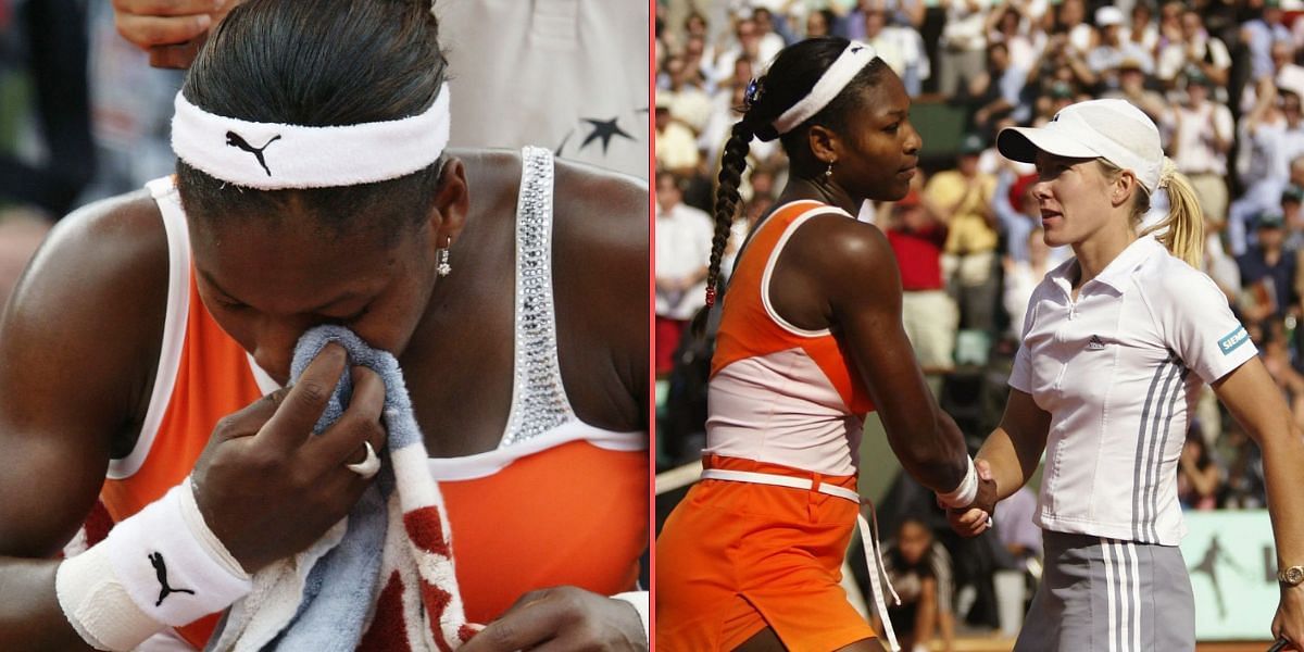 Serena Williams lost to Justine Henin in the 2003 French Open