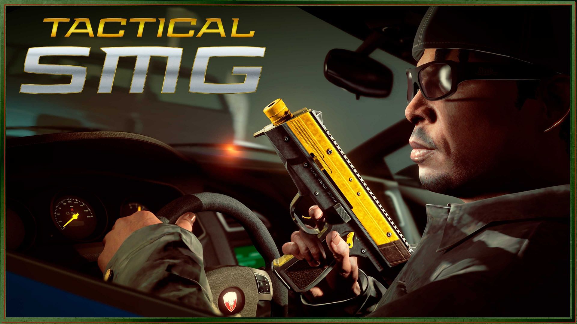 The official promotional image for the newest weapon introduced in San Andreas Mercenaries (Image via Rockstar Games)