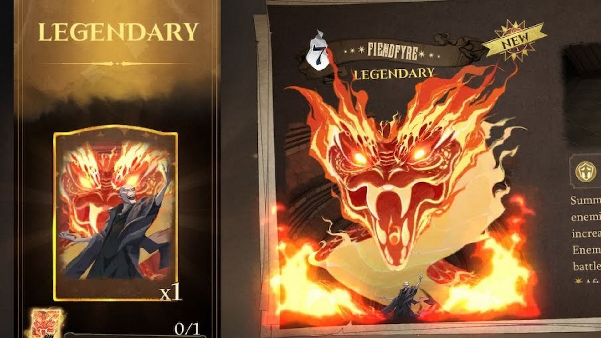 Fiendfyre is suitable for an aggressive playstyle in Harry Potter Magic Awakened (Image via WB Games)