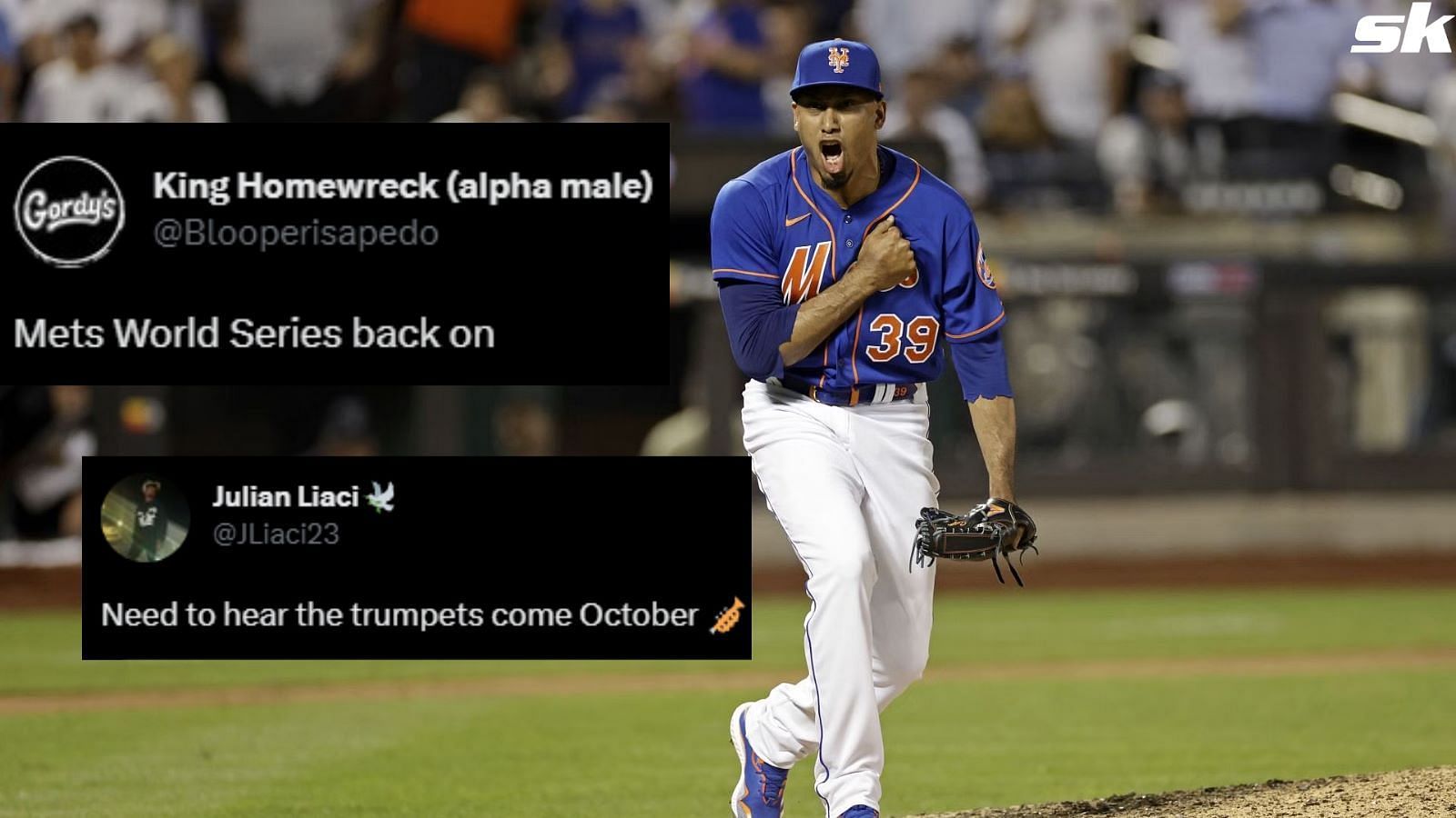 Should Edwin Diaz pitch for NY if he recovers before the end of